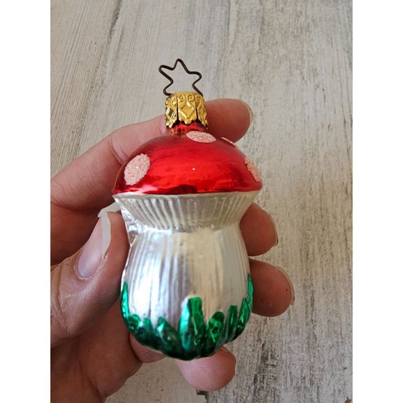Inge glas glass mushroom ornament Xmas tree - Picture 4 of 7